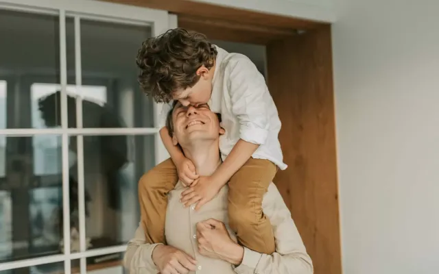 Dad and son
